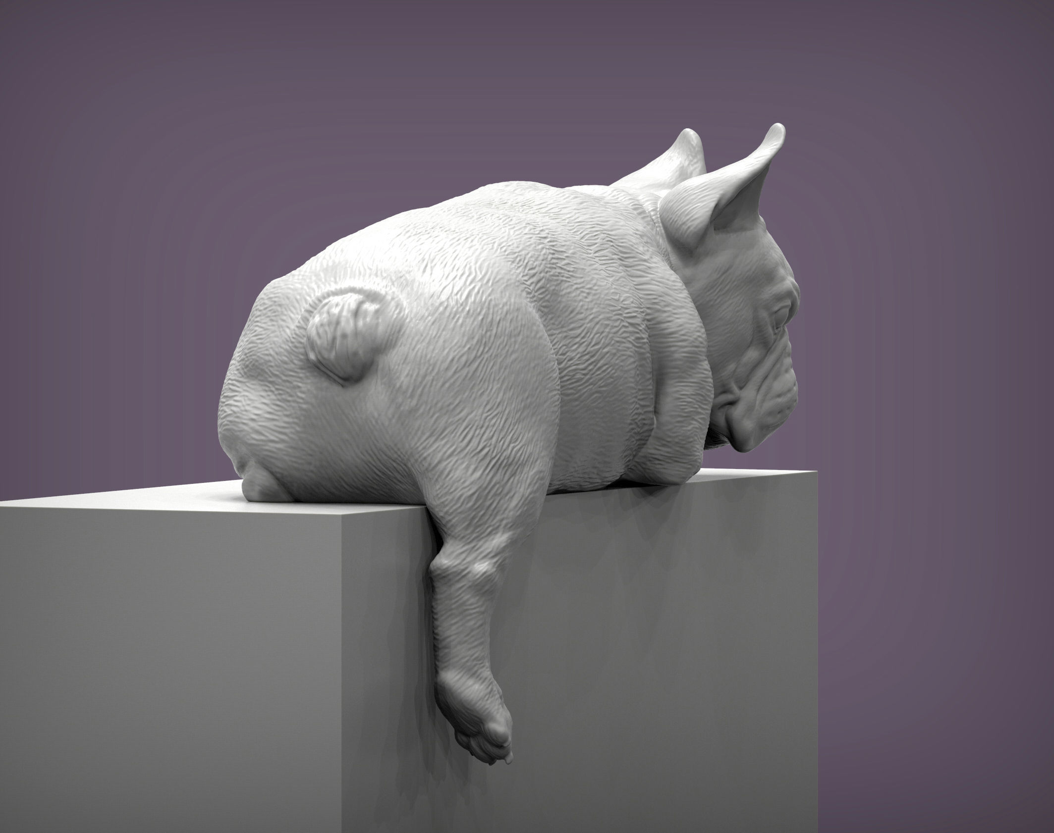 French Bulldog 3D print model_2