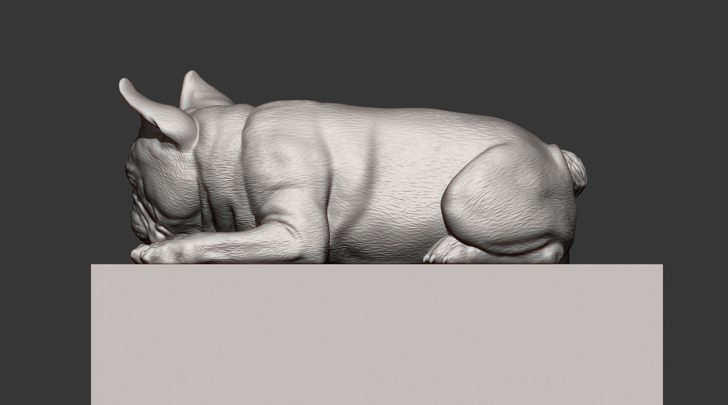 French Bulldog 3D print model_7