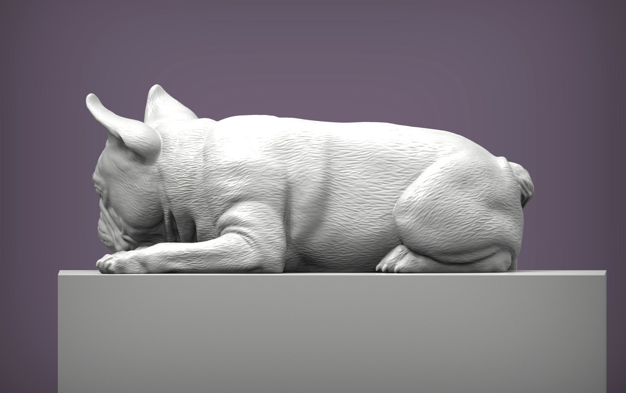 French Bulldog 3D print model_4