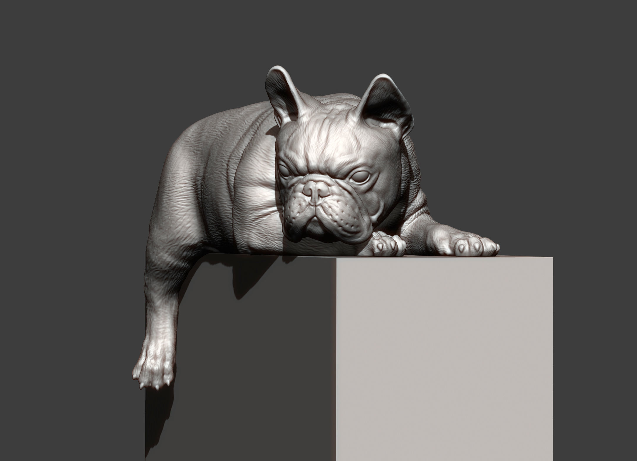 French Bulldog 3D print model_11