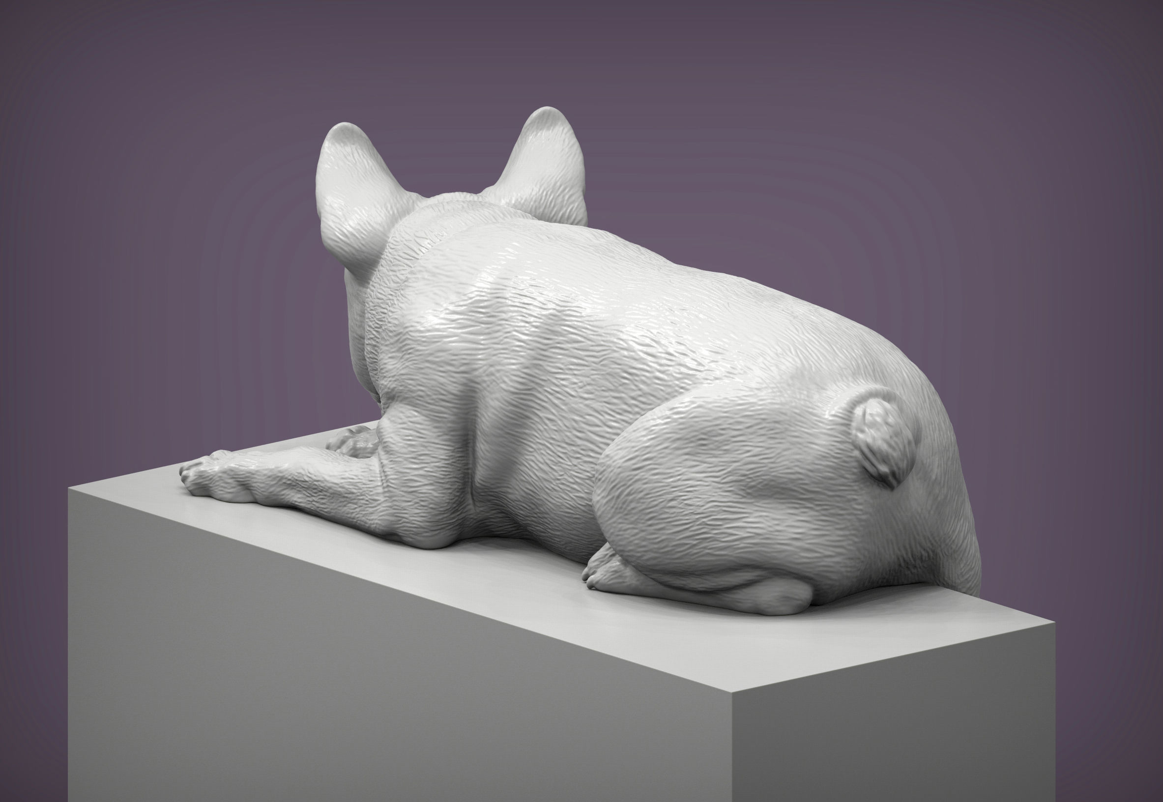French Bulldog 3D print model_3