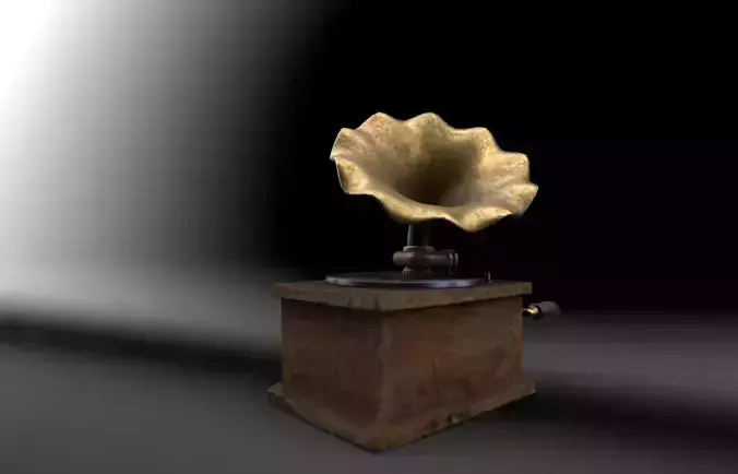 Gramophone PBR Model For Production