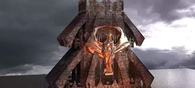 Sci-Fi Egyptian Maze cathedral 5