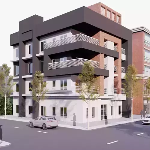  Modern Building  N36  3D model