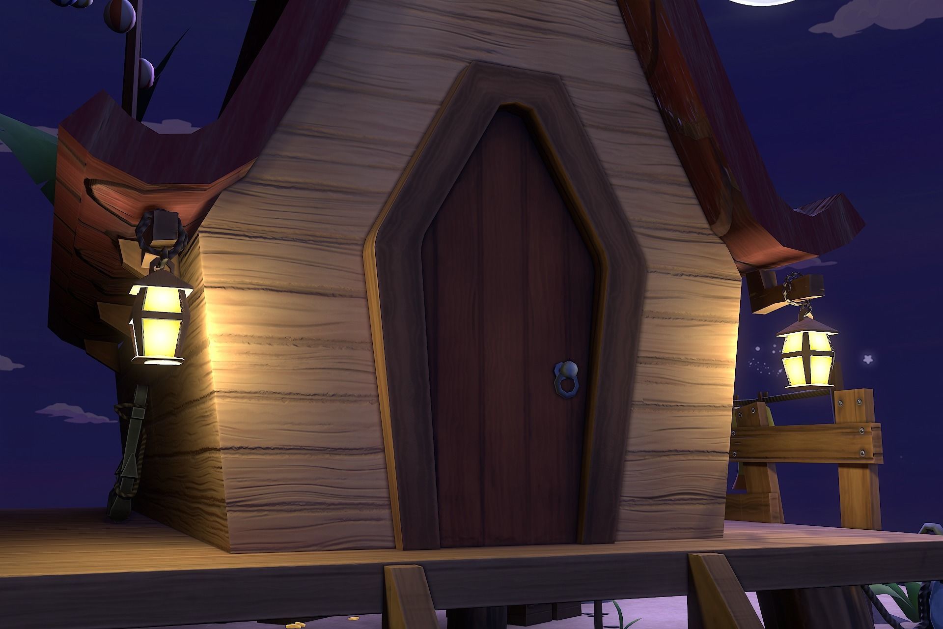 Beach House  Low-poly 3D model_23