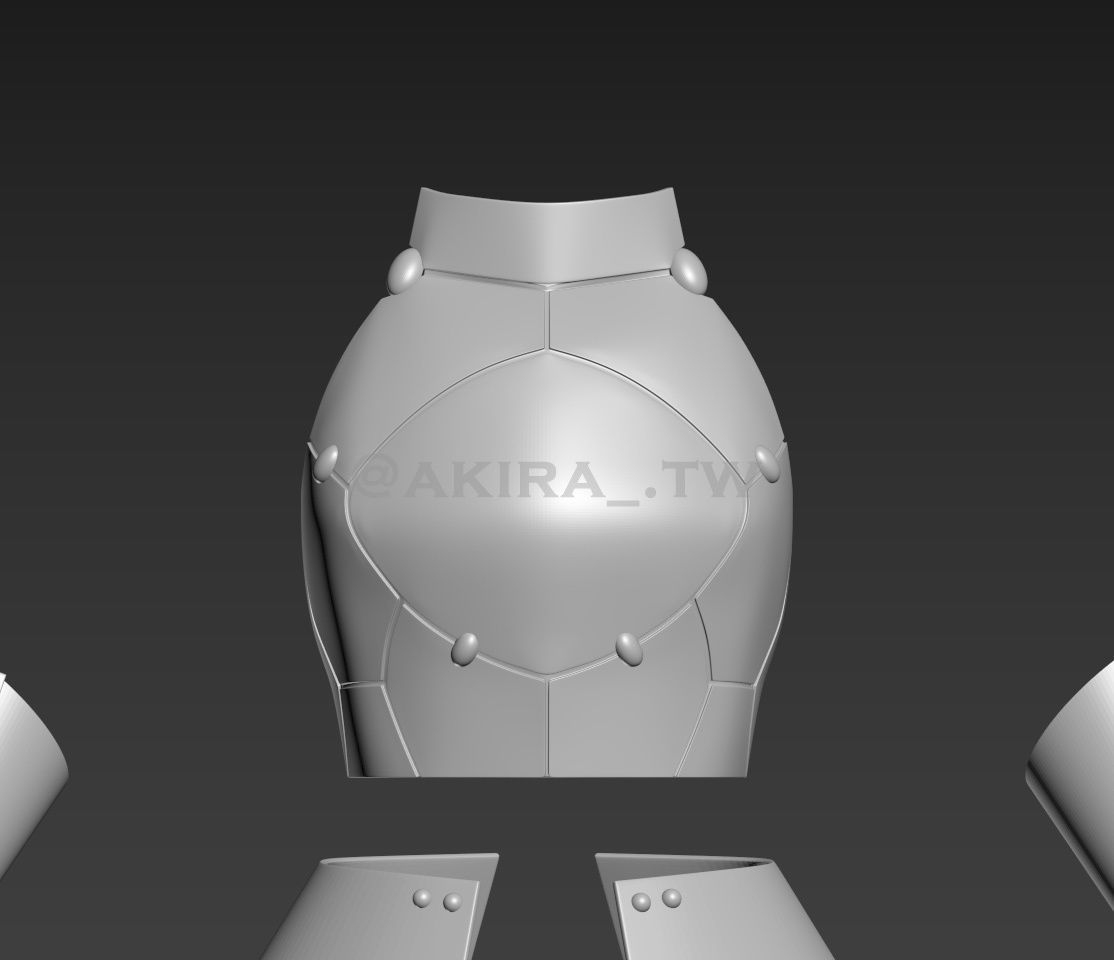 Fate Stay Night Saber Armor Cosplay 3D print model_10