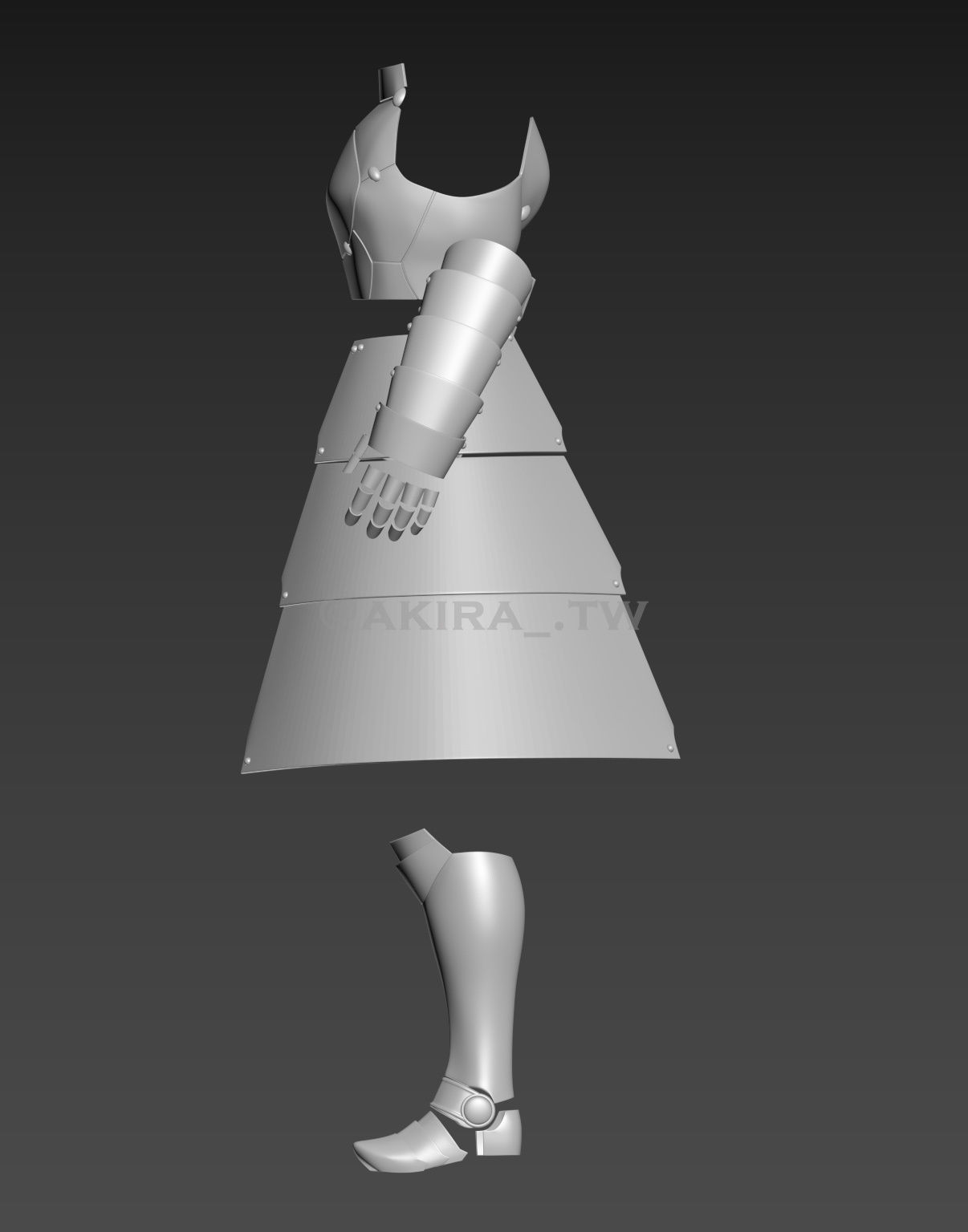 Fate Stay Night Saber Armor Cosplay 3D print model_6