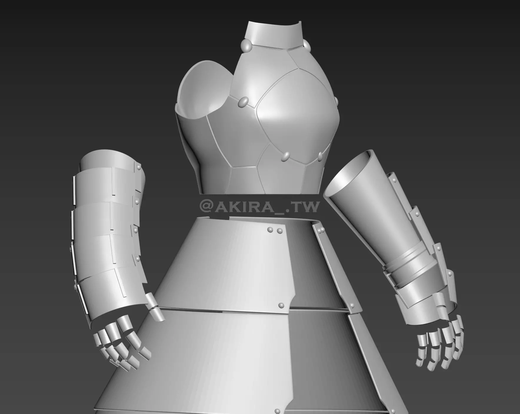 Fate Stay Night Saber Armor Cosplay 3D print model_0