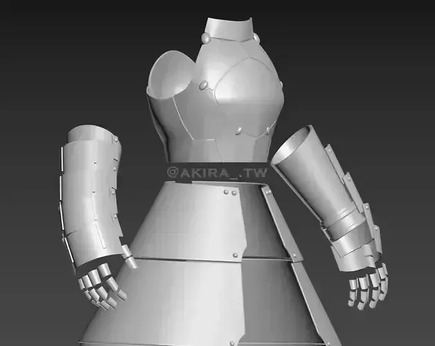 Fate Stay Night Saber Armor Cosplay 3D print model