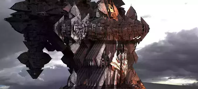 Dantes Inferno Maze structures 6 3D model