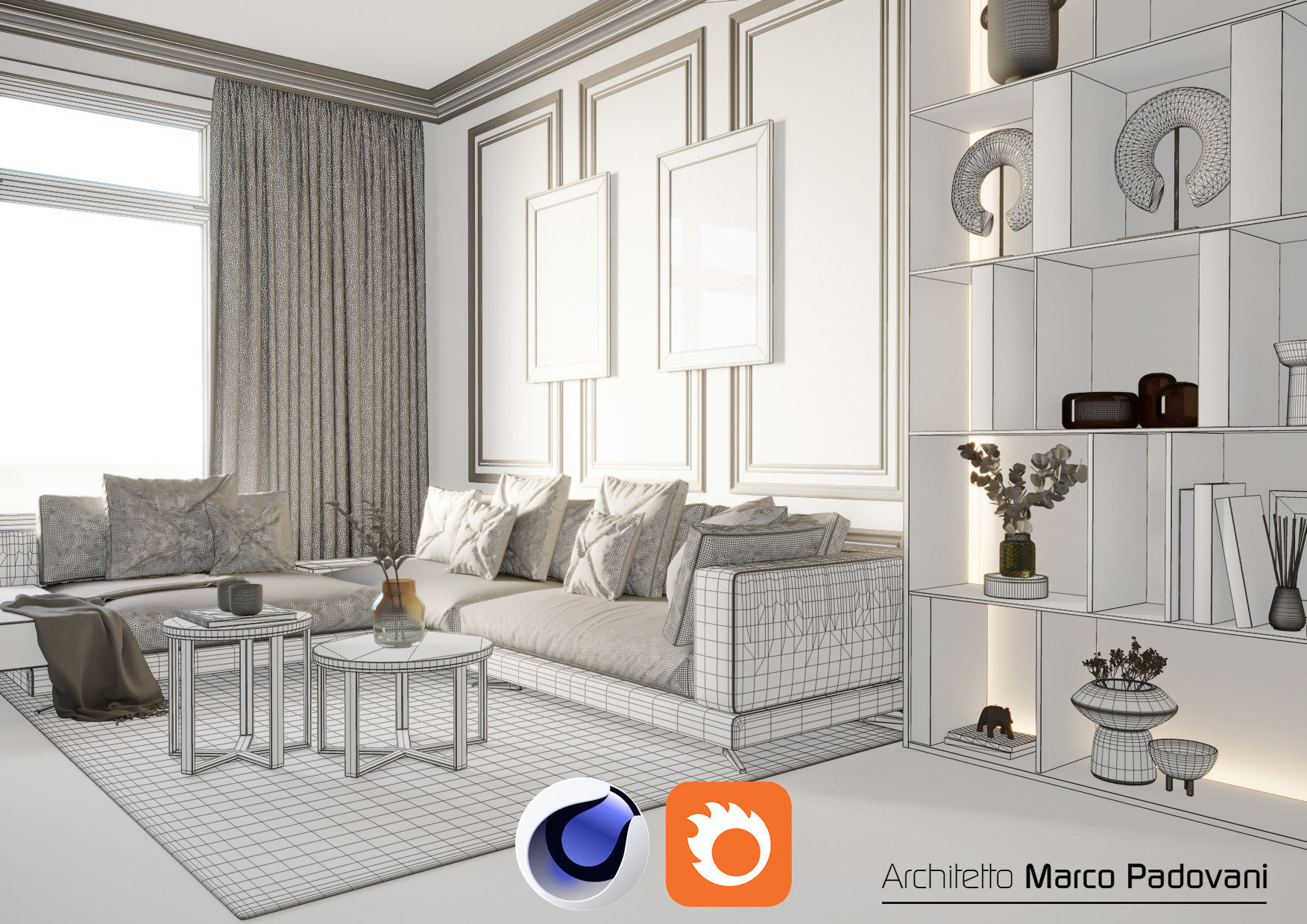 Relax Living 2022 for Cinema 4D and Corona 3D model_2