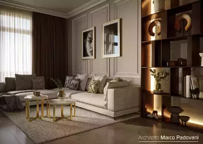 Relax Living 2022 for Cinema 4D and Corona 3D model