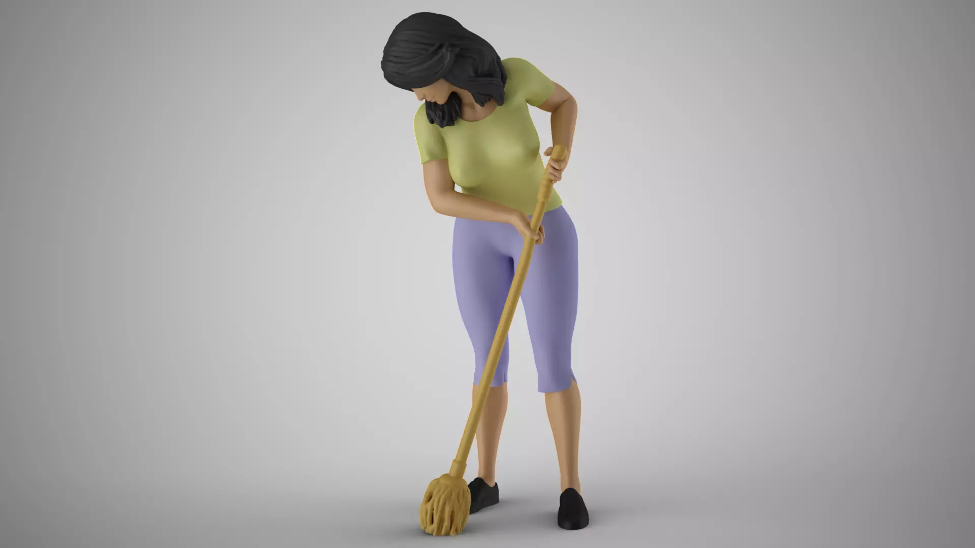 Cleaning Staff 3D print model