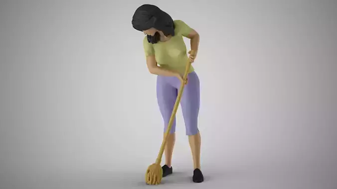 Cleaning Staff 3D print model
