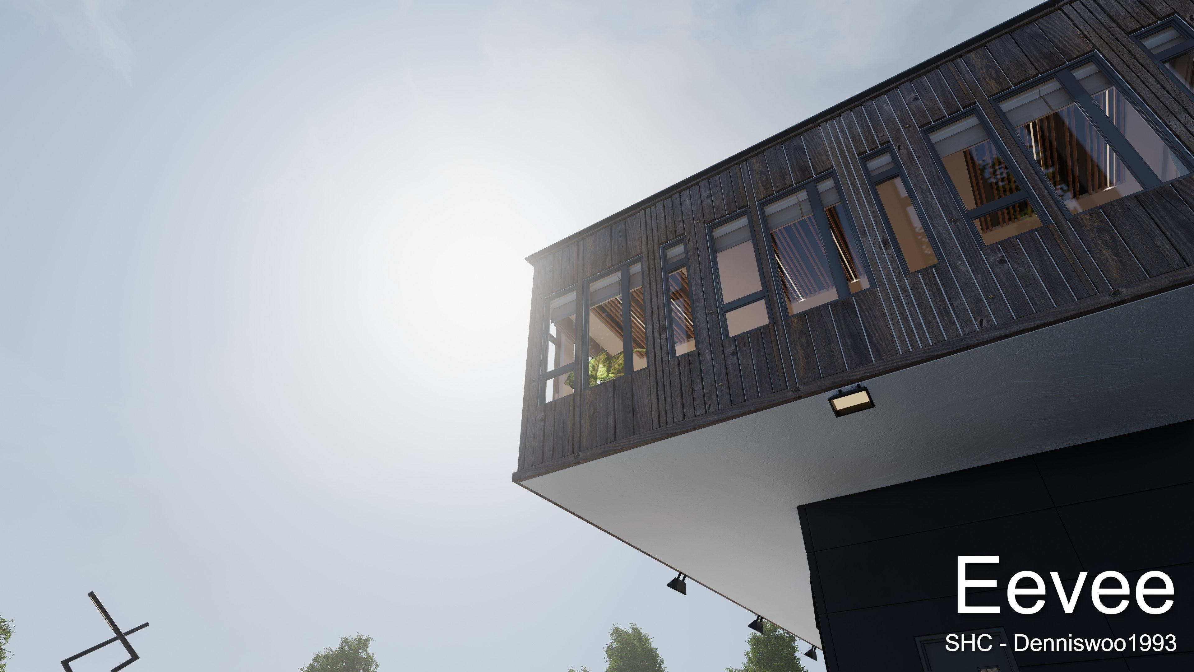 Modern furnished warehouse with office for Blender Low-poly 3D model_23