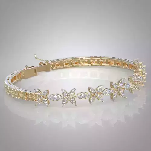 Exclusive Bracelet model 3D printable model 0007-9 3D print model