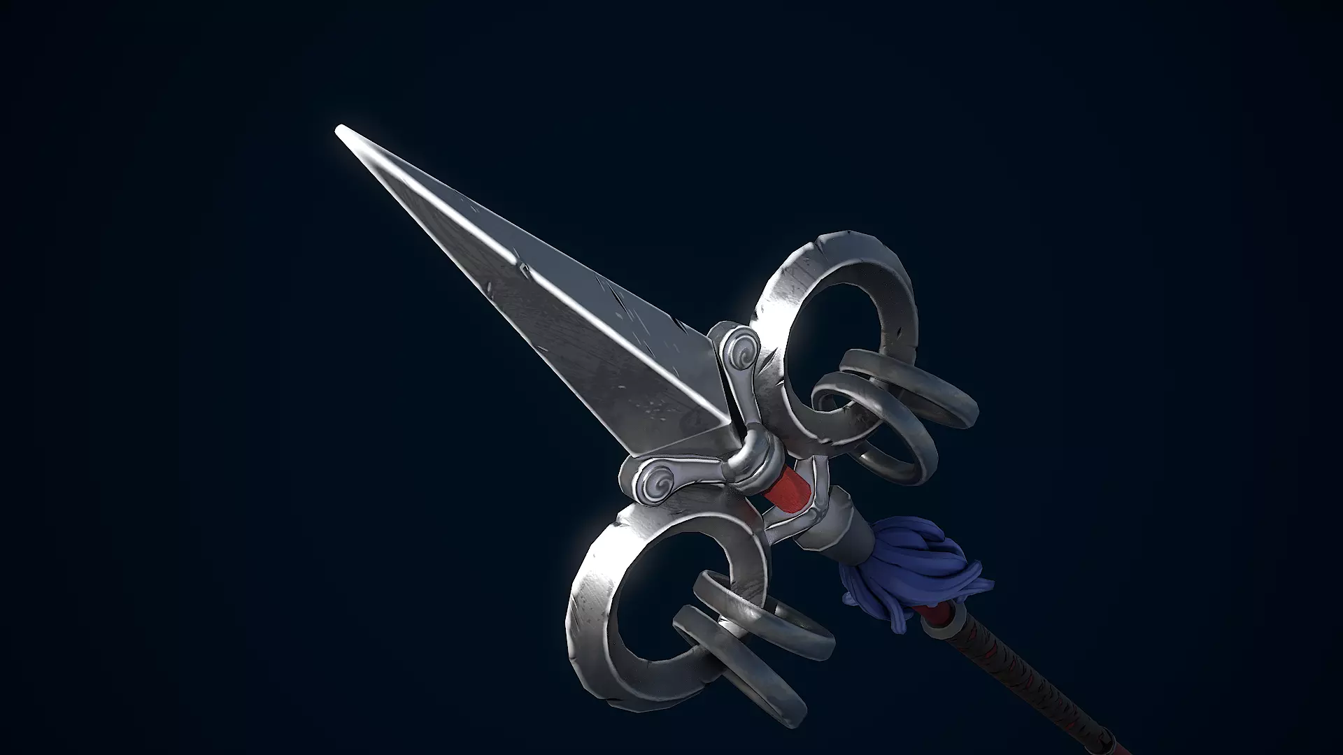 Monk Spear - Stylized - Game ready Low-poly 3D model