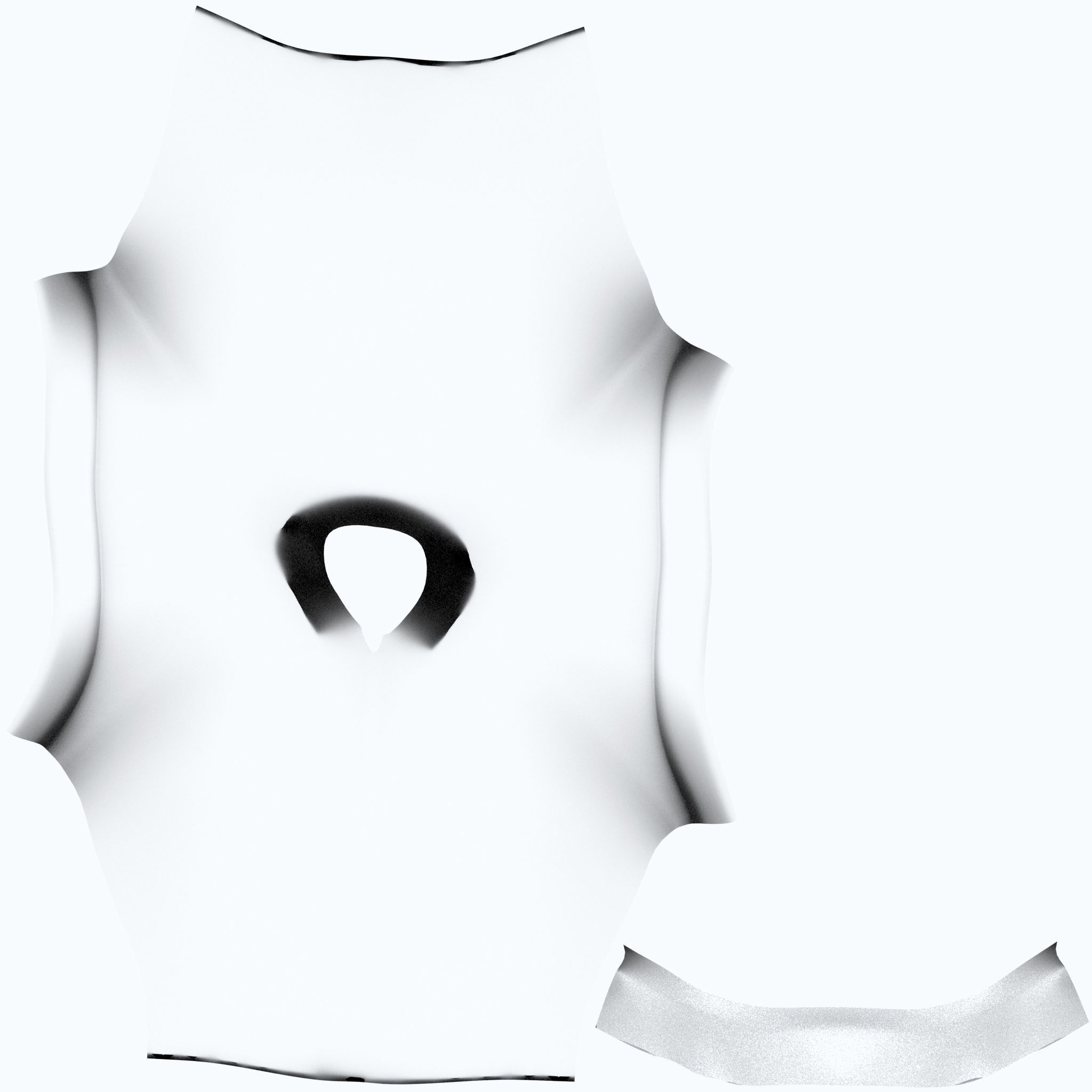 Rolled Short Sleeves Shirt Low-poly 3D model_12