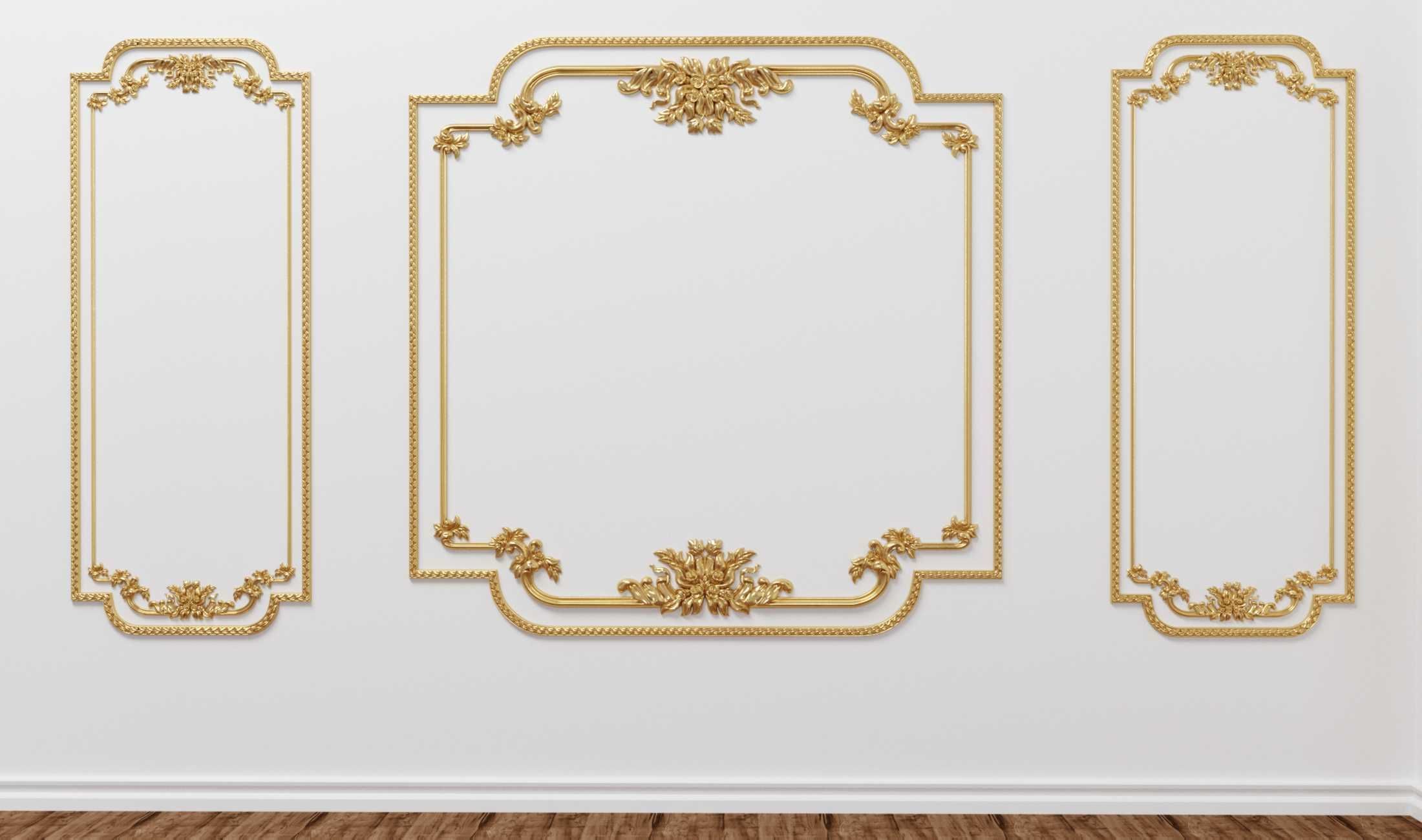 3decor gold gilded moldings 3D model_1
