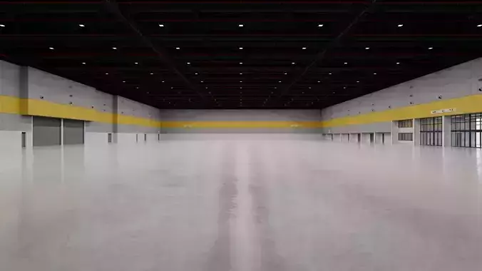 Exhibition Hall Interior 5 Low-poly 3D model