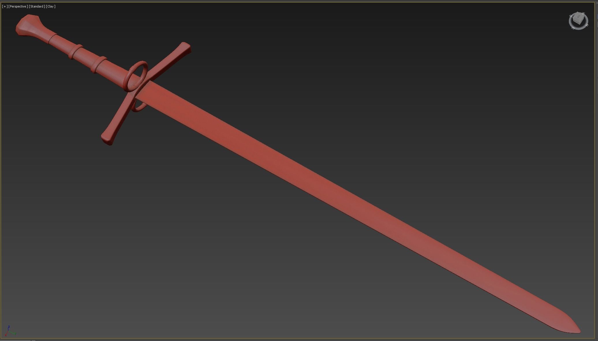 Medieval weapons Low-poly 3D model_4