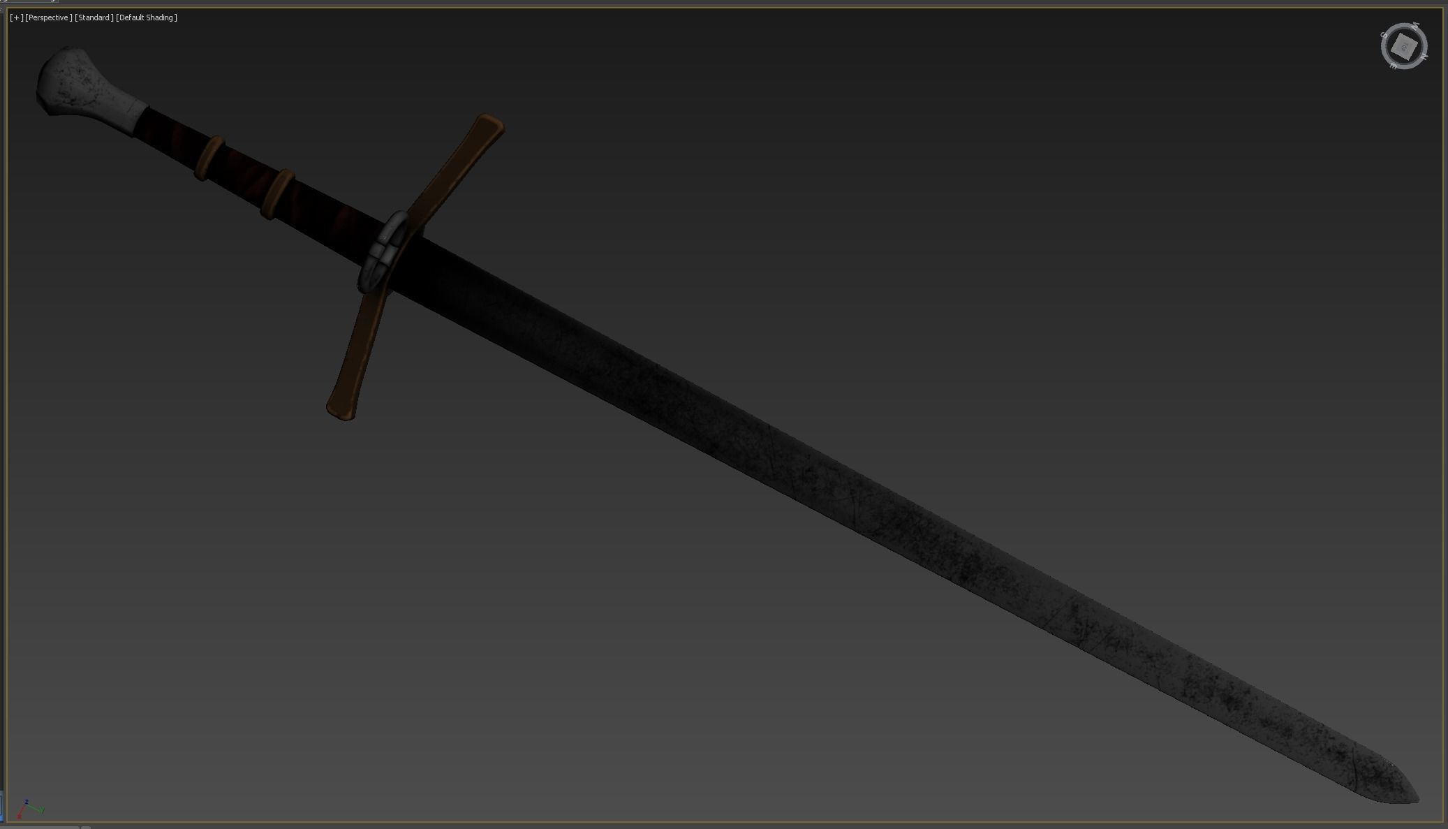 Medieval weapons Low-poly 3D model_6