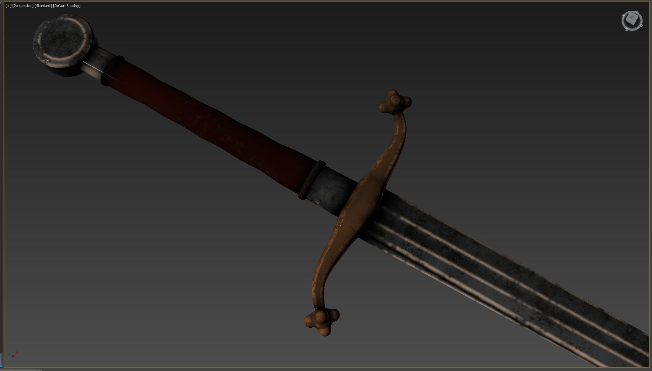 Medieval weapons Low-poly 3D model_5