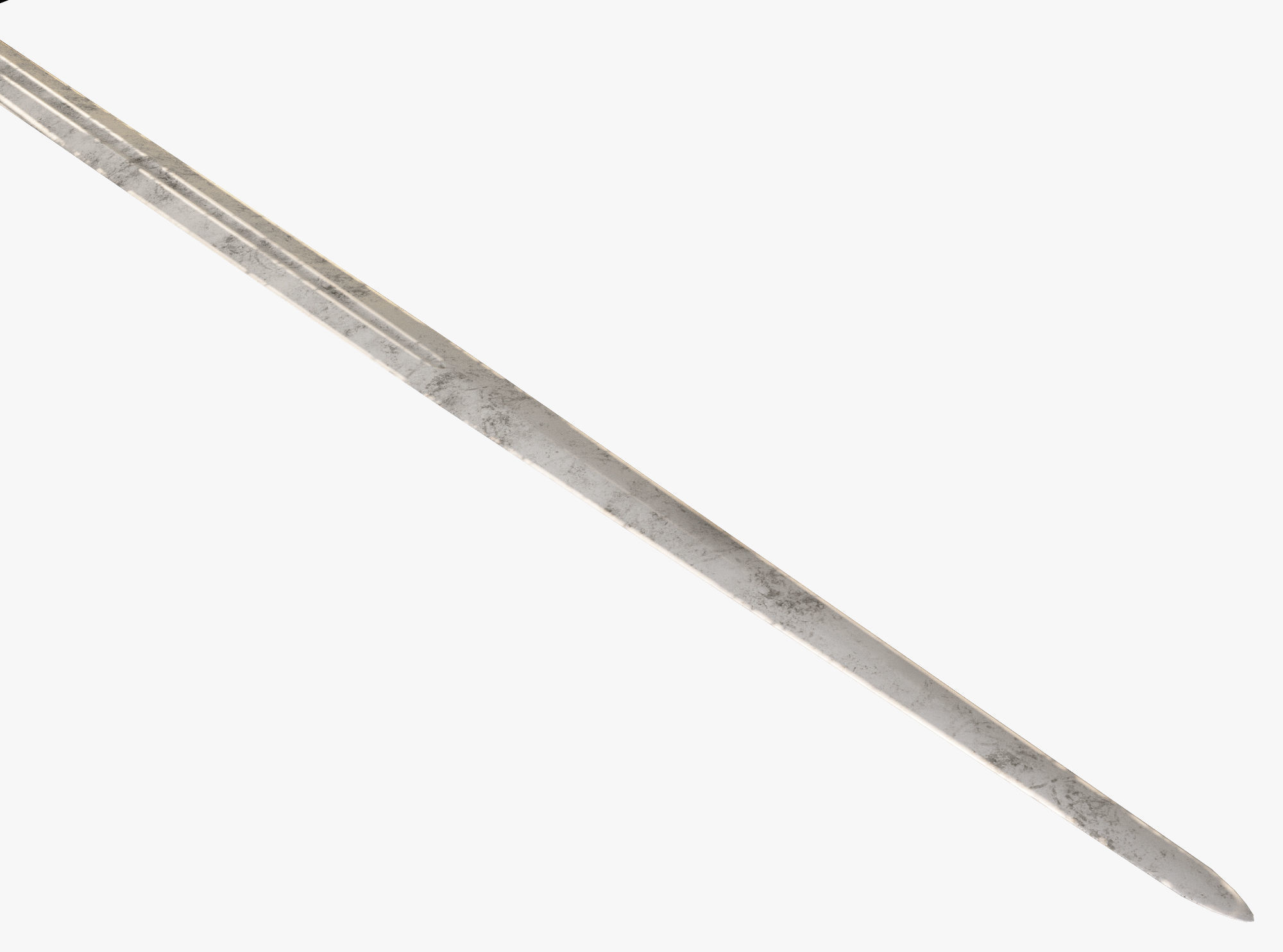 Medieval weapons Low-poly 3D model_2