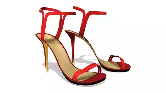 Ankle Strap Medium Heel Sandals