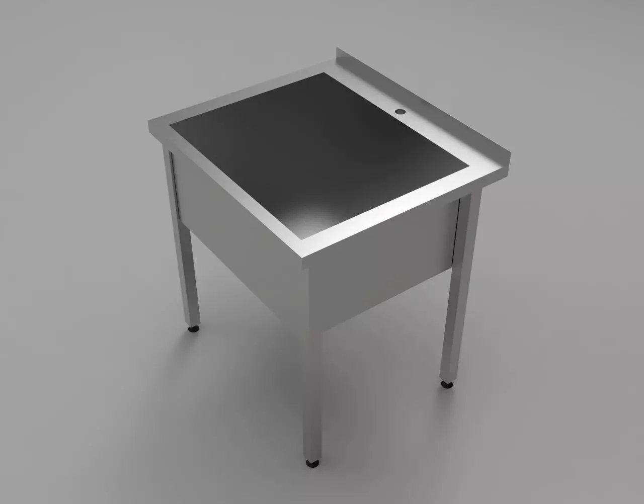 Gastronomic Sink 800x700x850 mm 3D model_0