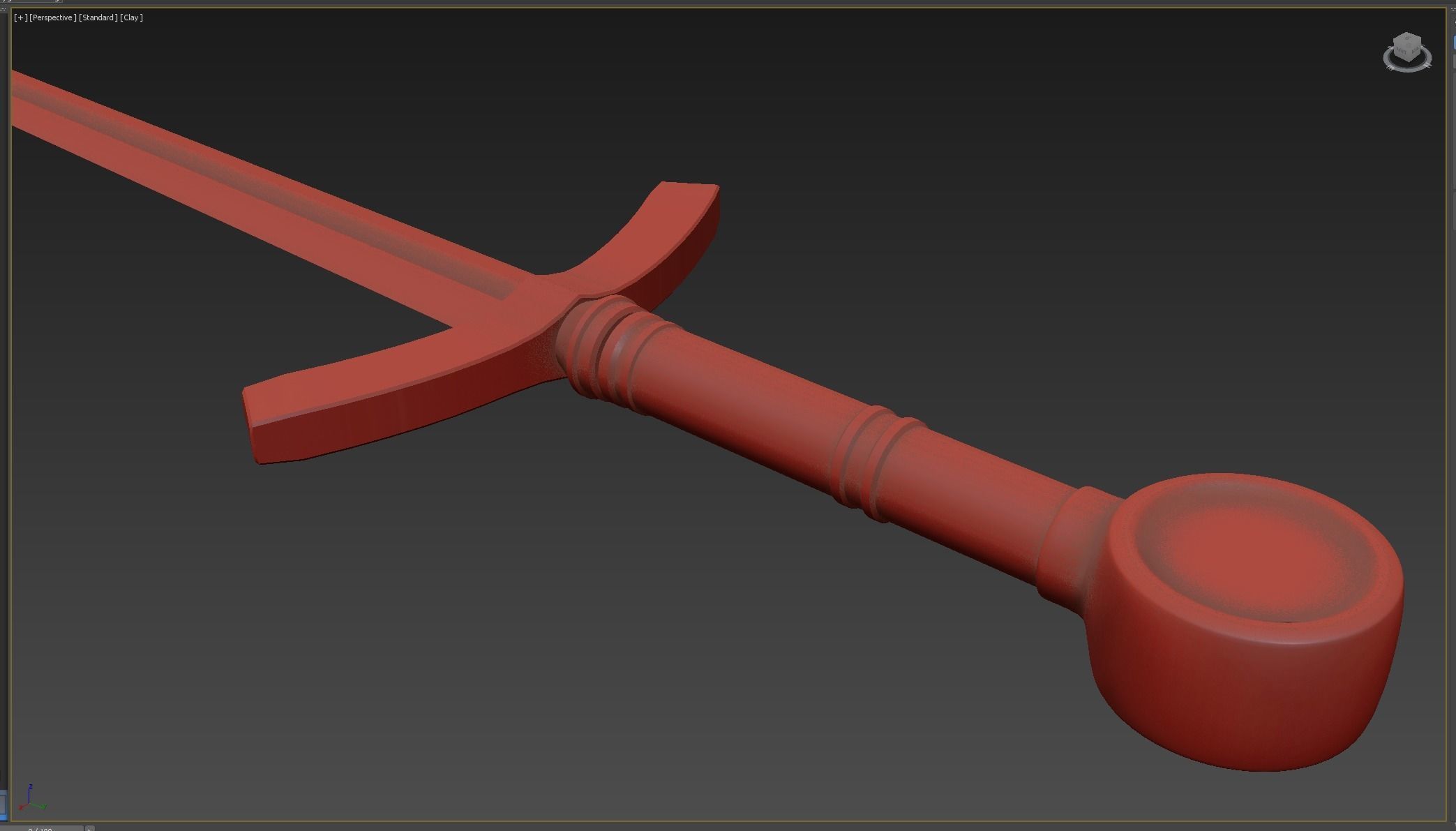 Medieval weapons Low-poly 3D model_6