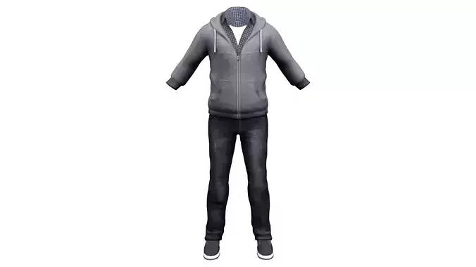 Casual Hoody Street Full Outfit