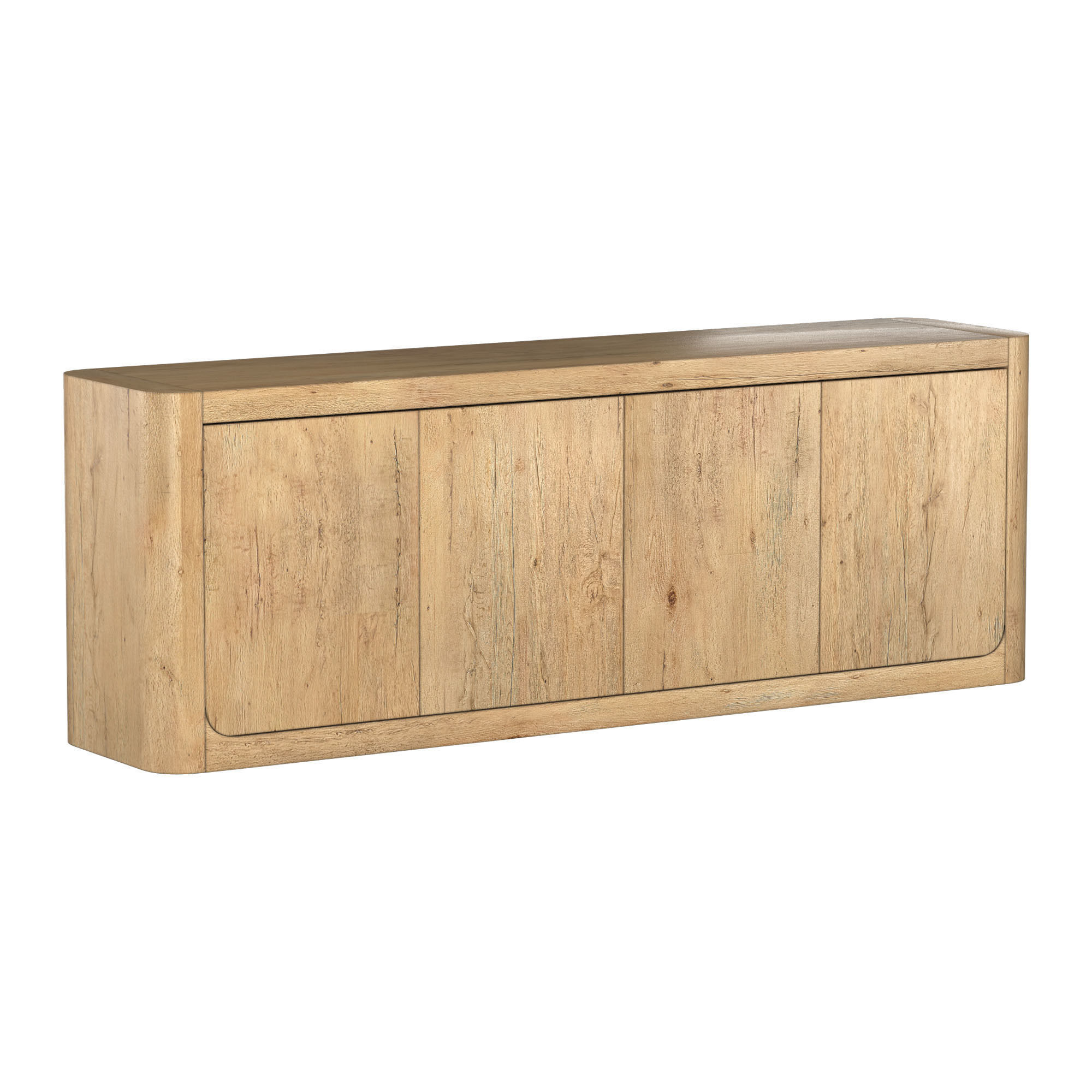OSLO PANEL 4-DOOR MEDIA CONSOLE 3D model_2