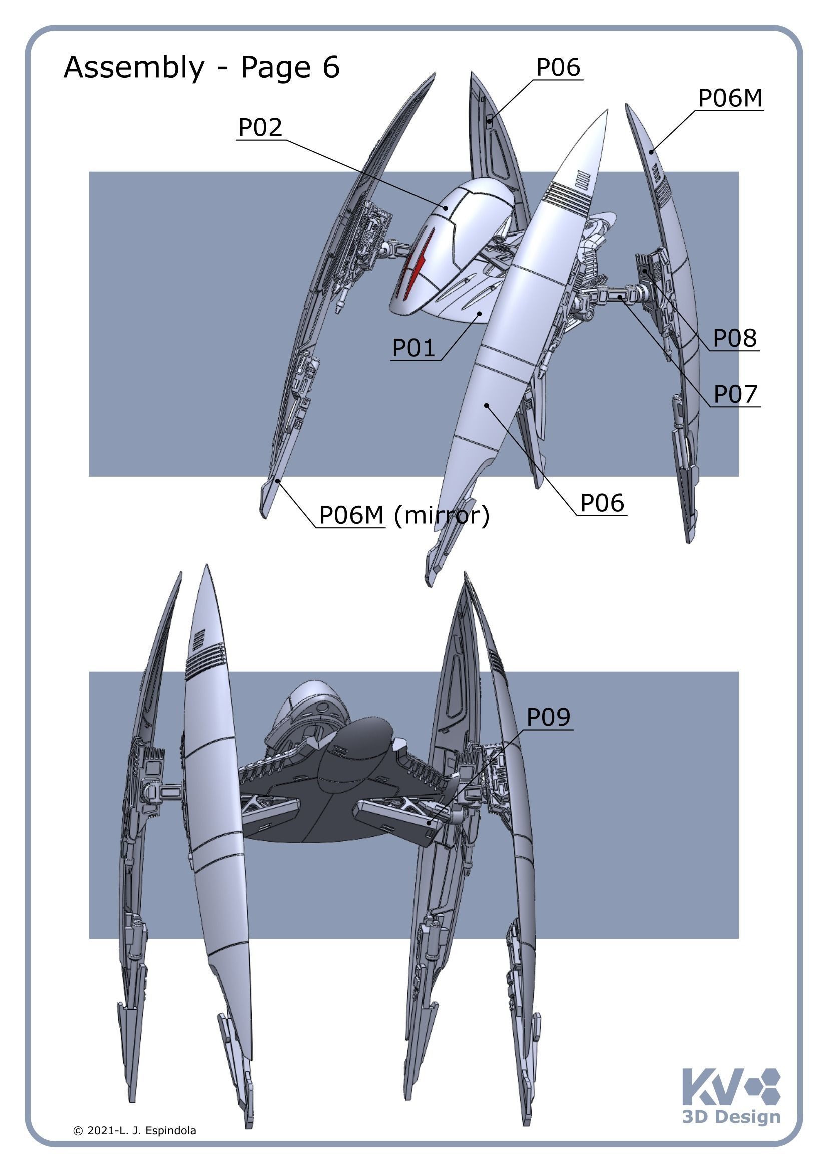 KV-Vulture Droid 3D print model_18