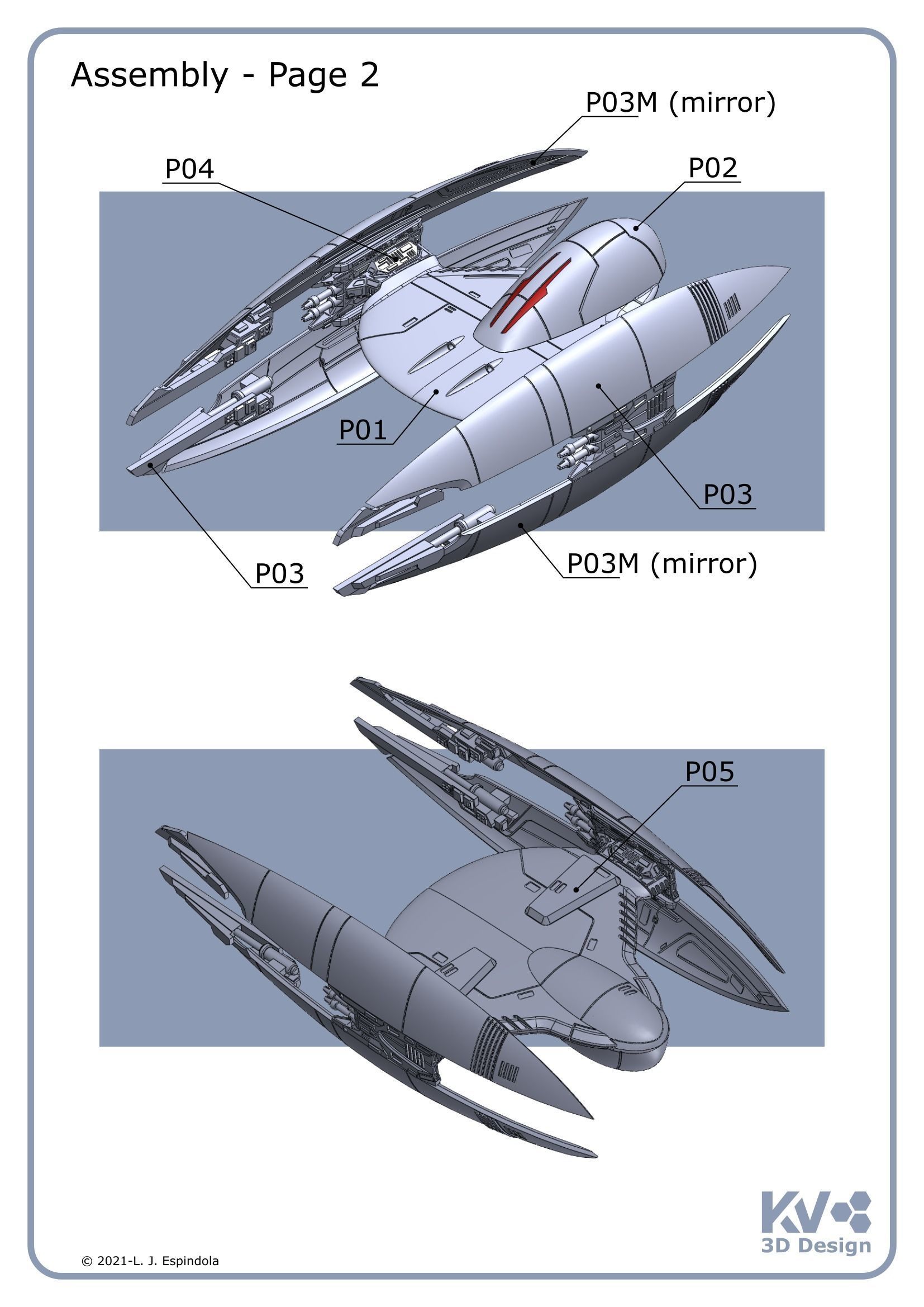 KV-Vulture Droid 3D print model_14