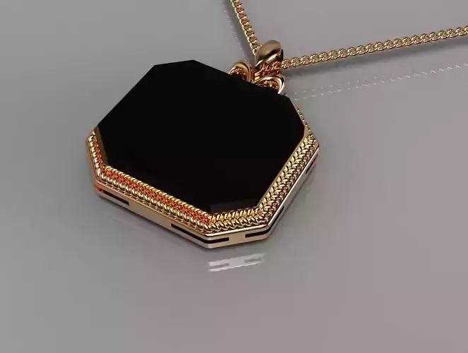 Stone necklace 3D print model