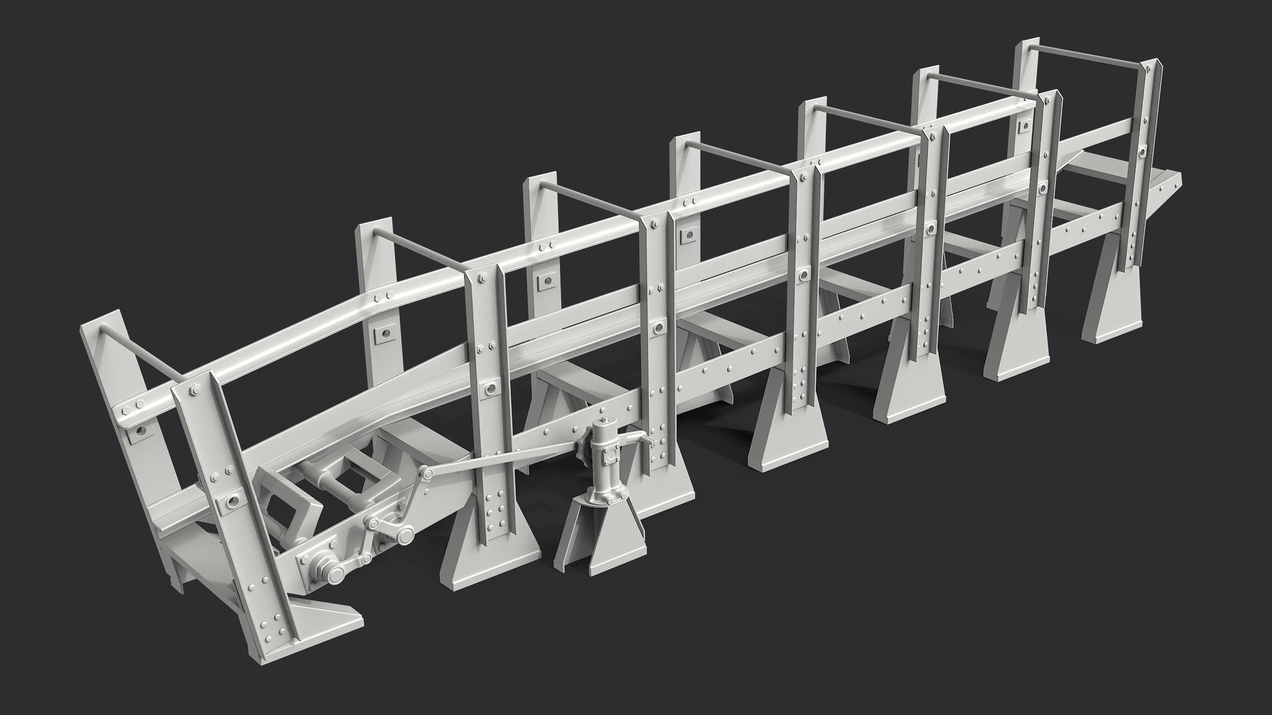 Depth Charge Release Tracks 3D model_8