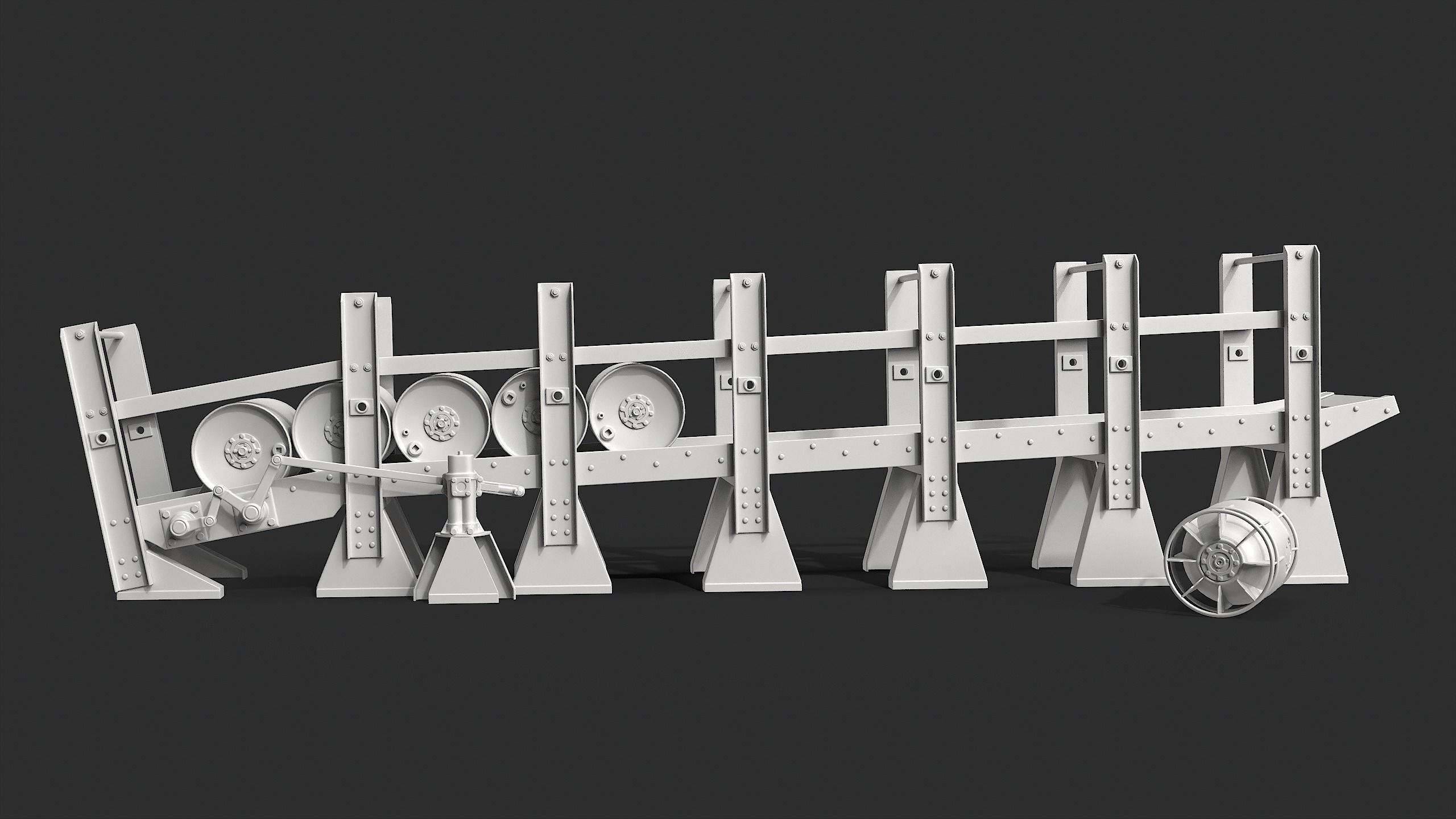 Depth Charge Release Tracks 3D model_2