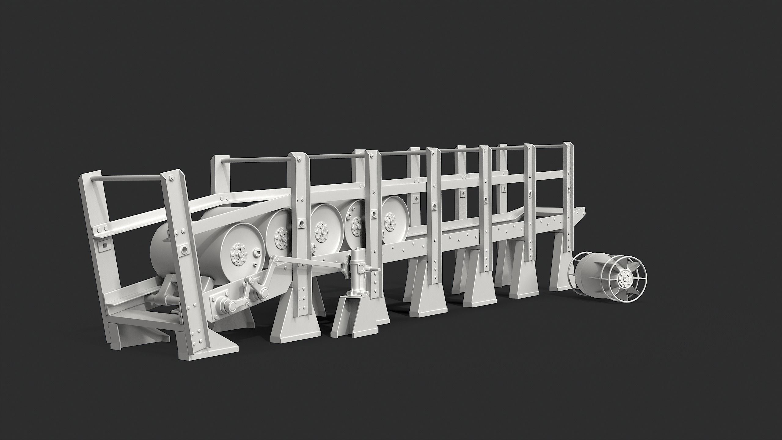 Depth Charge Release Tracks 3D model_3