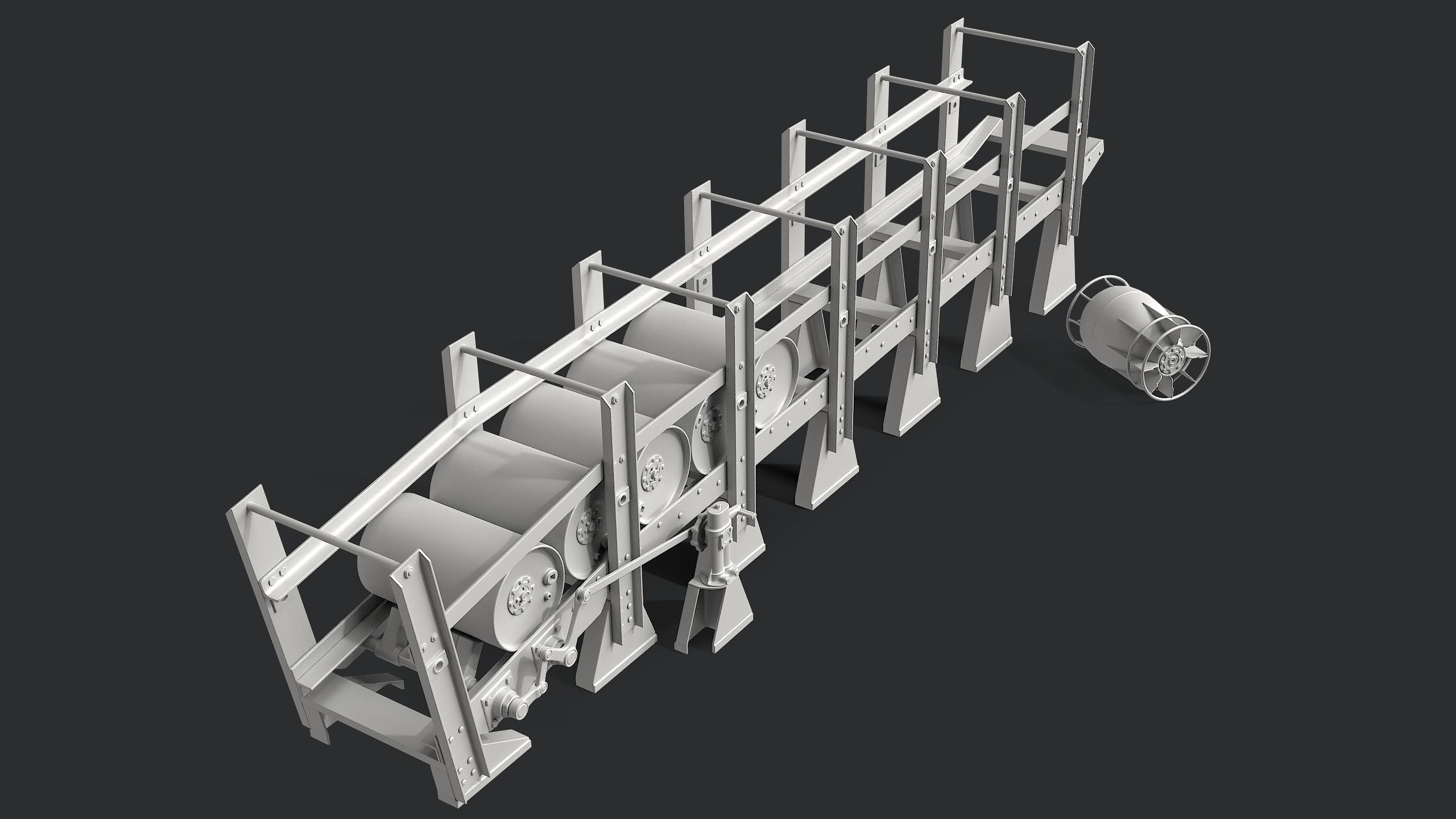 Depth Charge Release Tracks 3D model_6