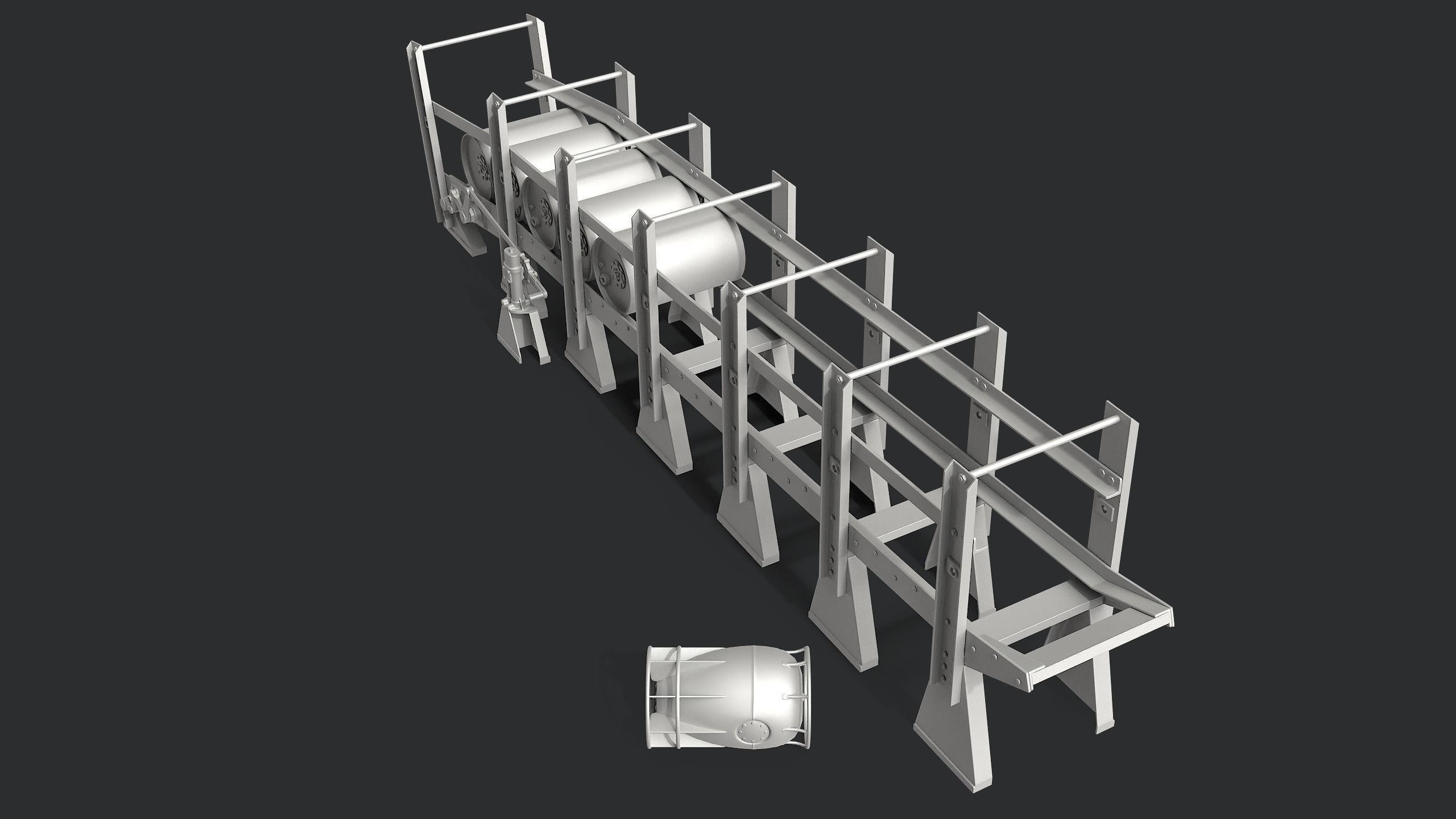 Depth Charge Release Tracks 3D model_1