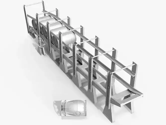 Depth Charge Release Tracks 3D model