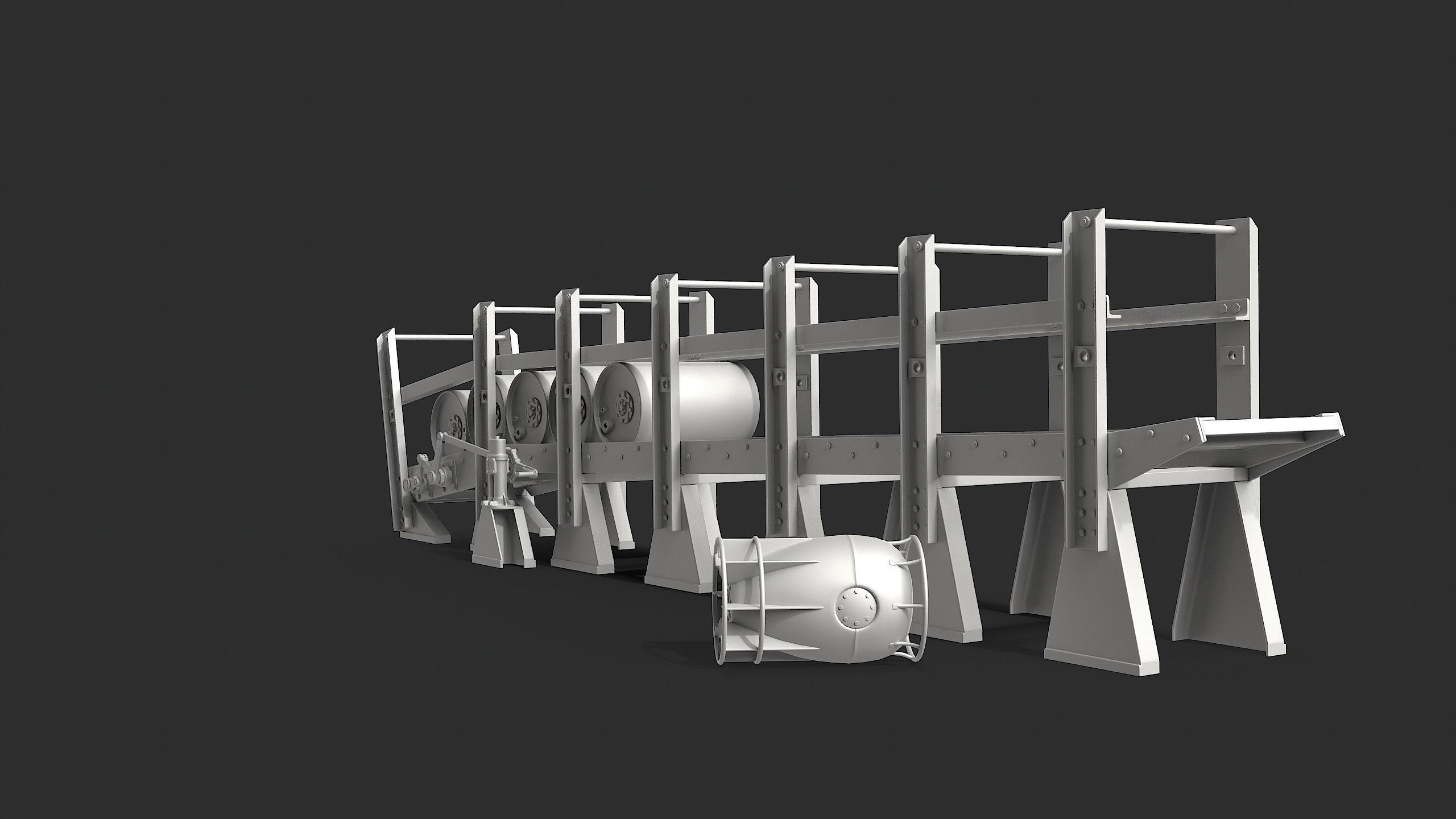 Depth Charge Release Tracks 3D model_5