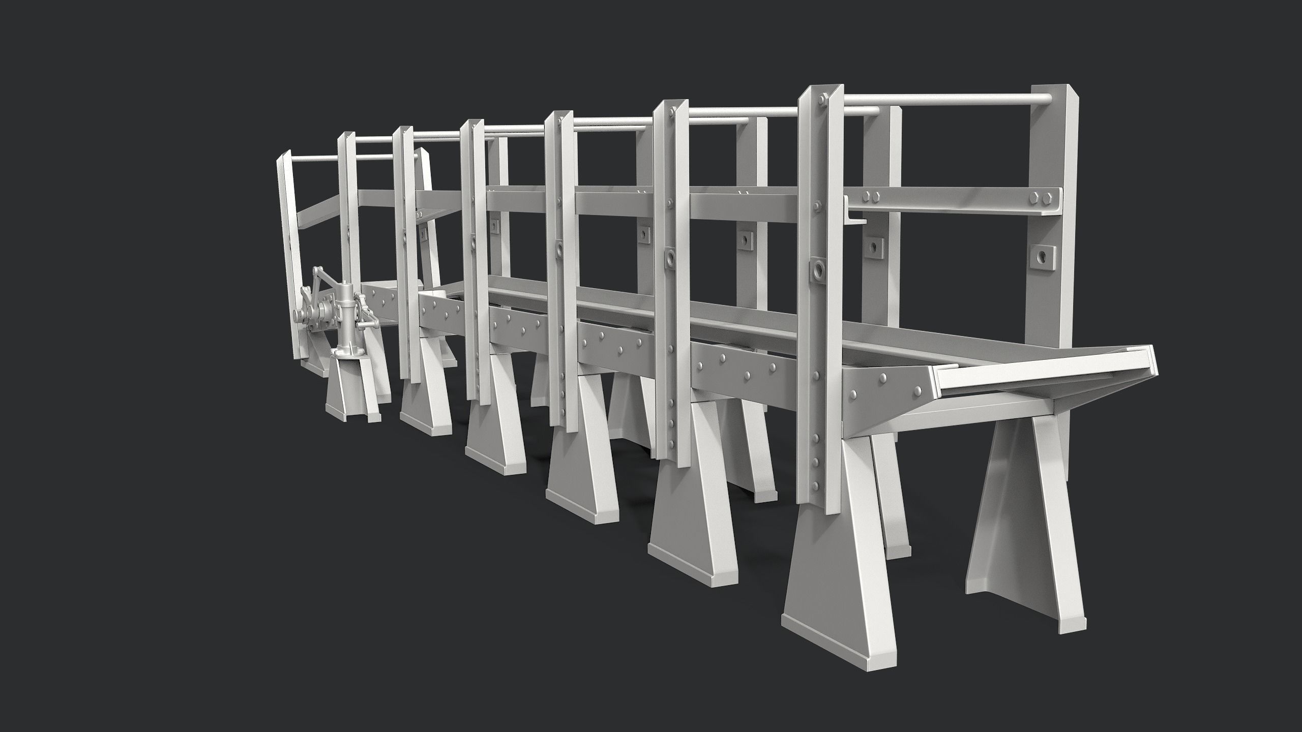 Depth Charge Release Tracks 3D model_9