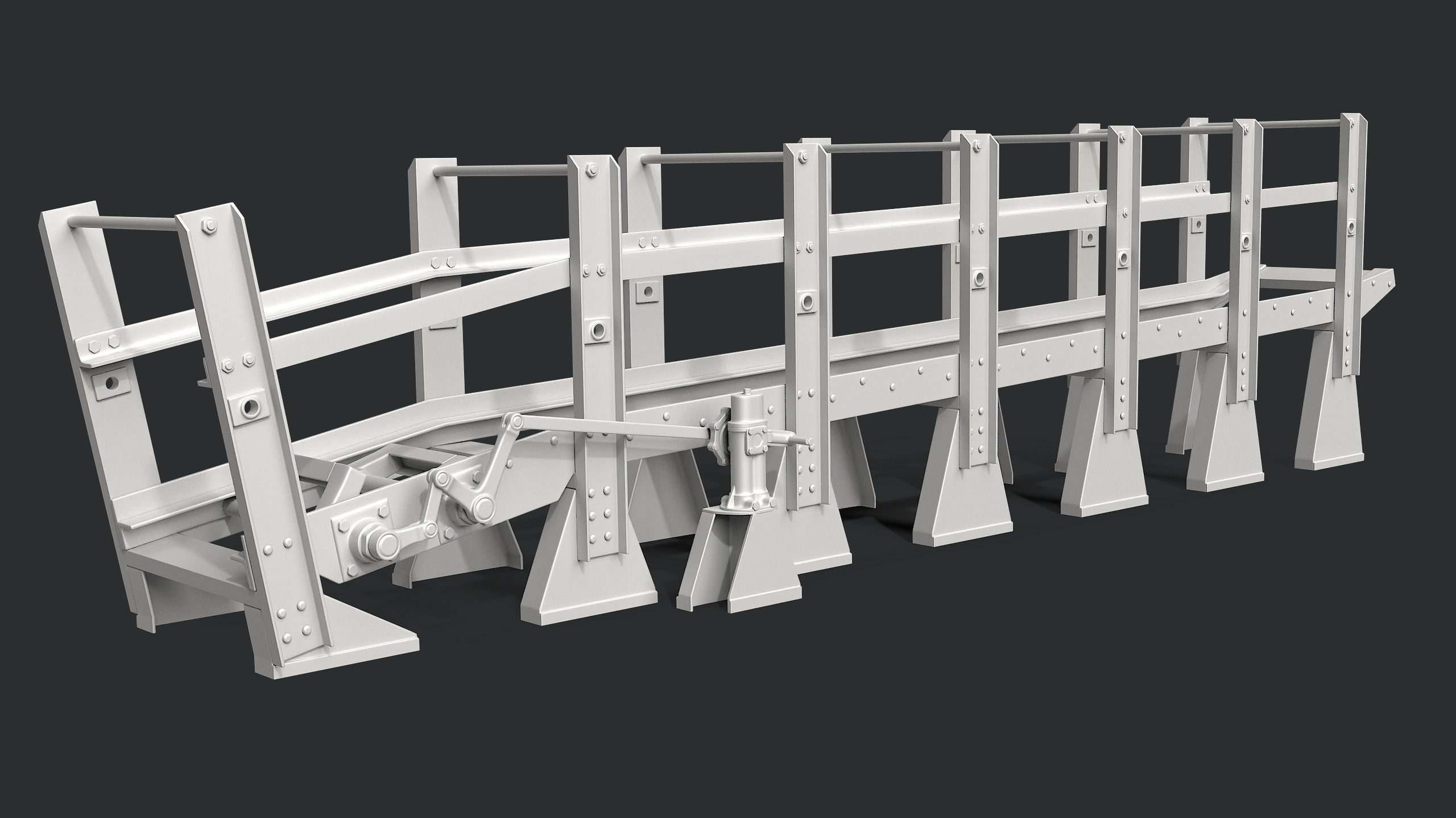 Depth Charge Release Tracks 3D model_10