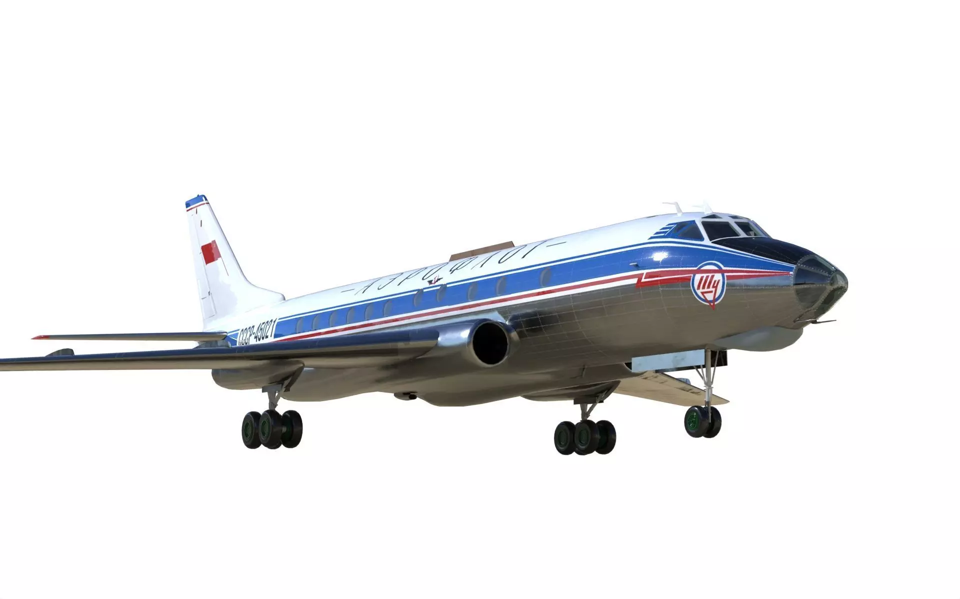 Tupolev Tu-124 3D model_0