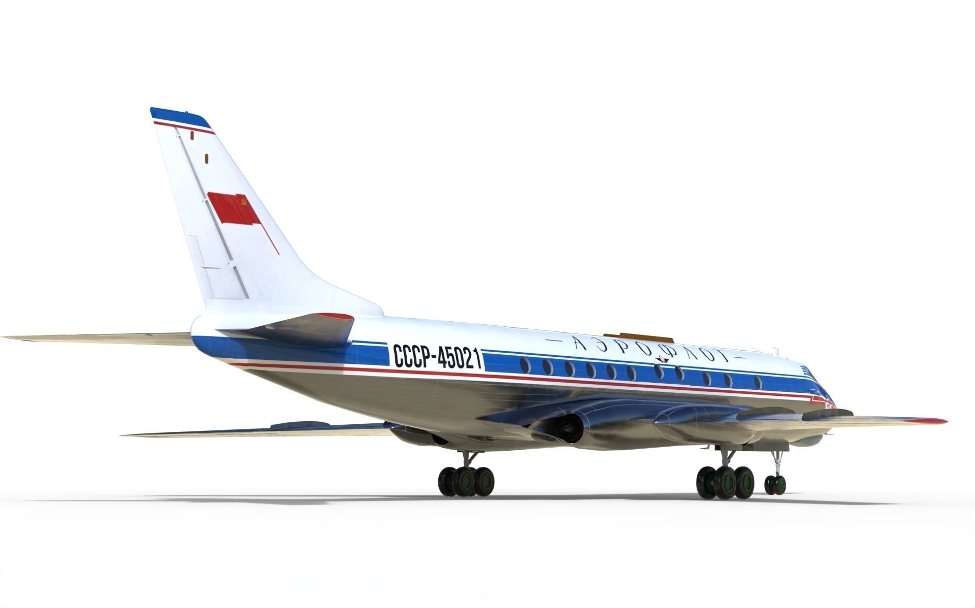 Tupolev Tu-124 3D model_4