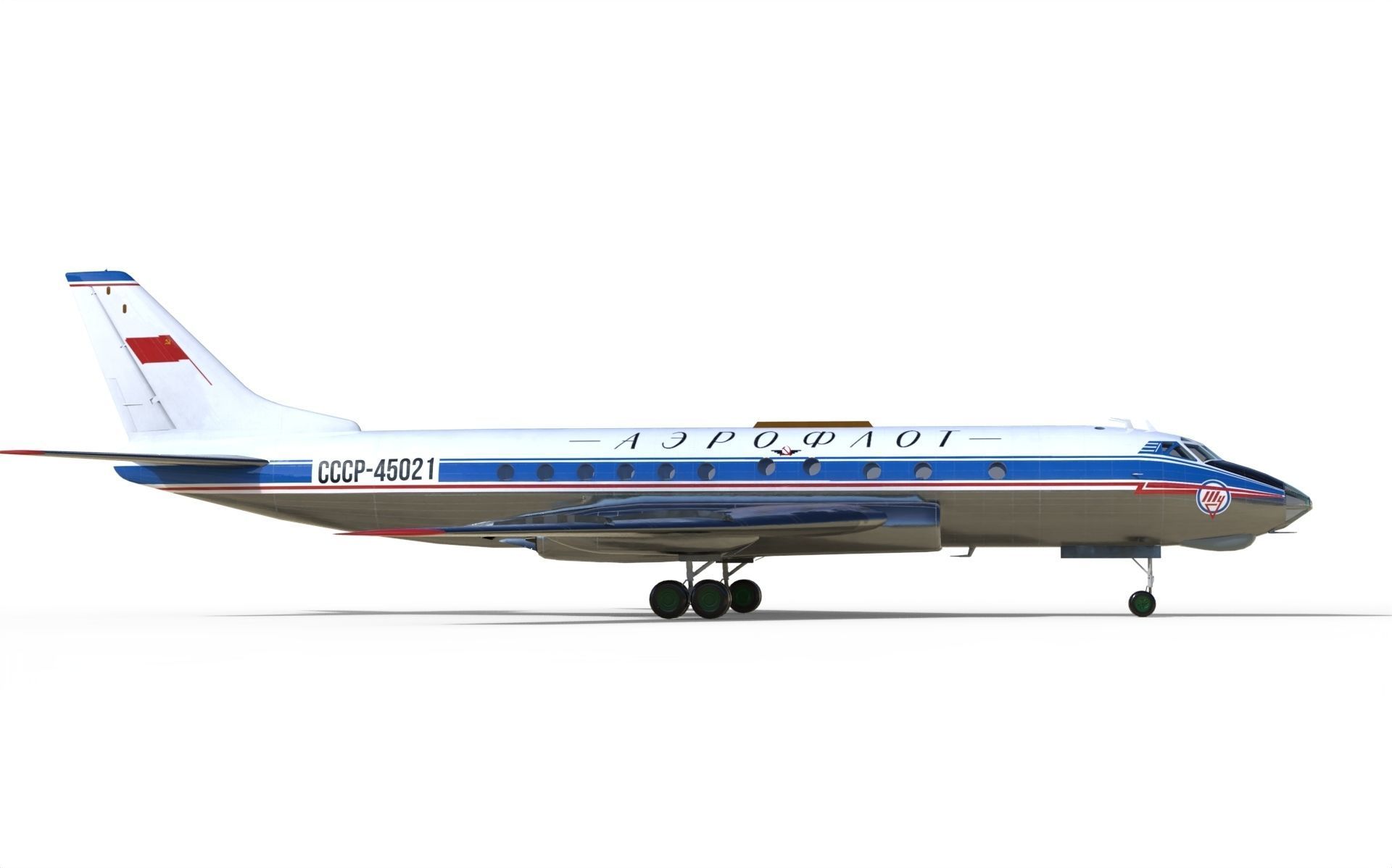 Tupolev Tu-124 3D model_3