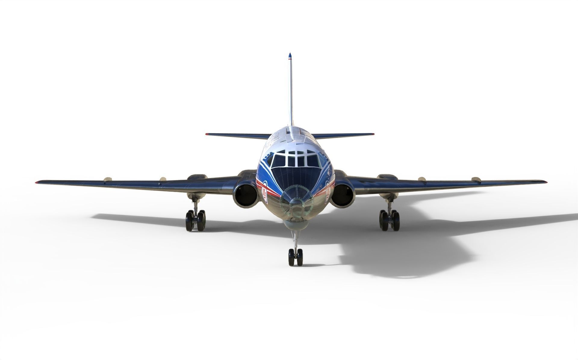 Tupolev Tu-124 3D model_9