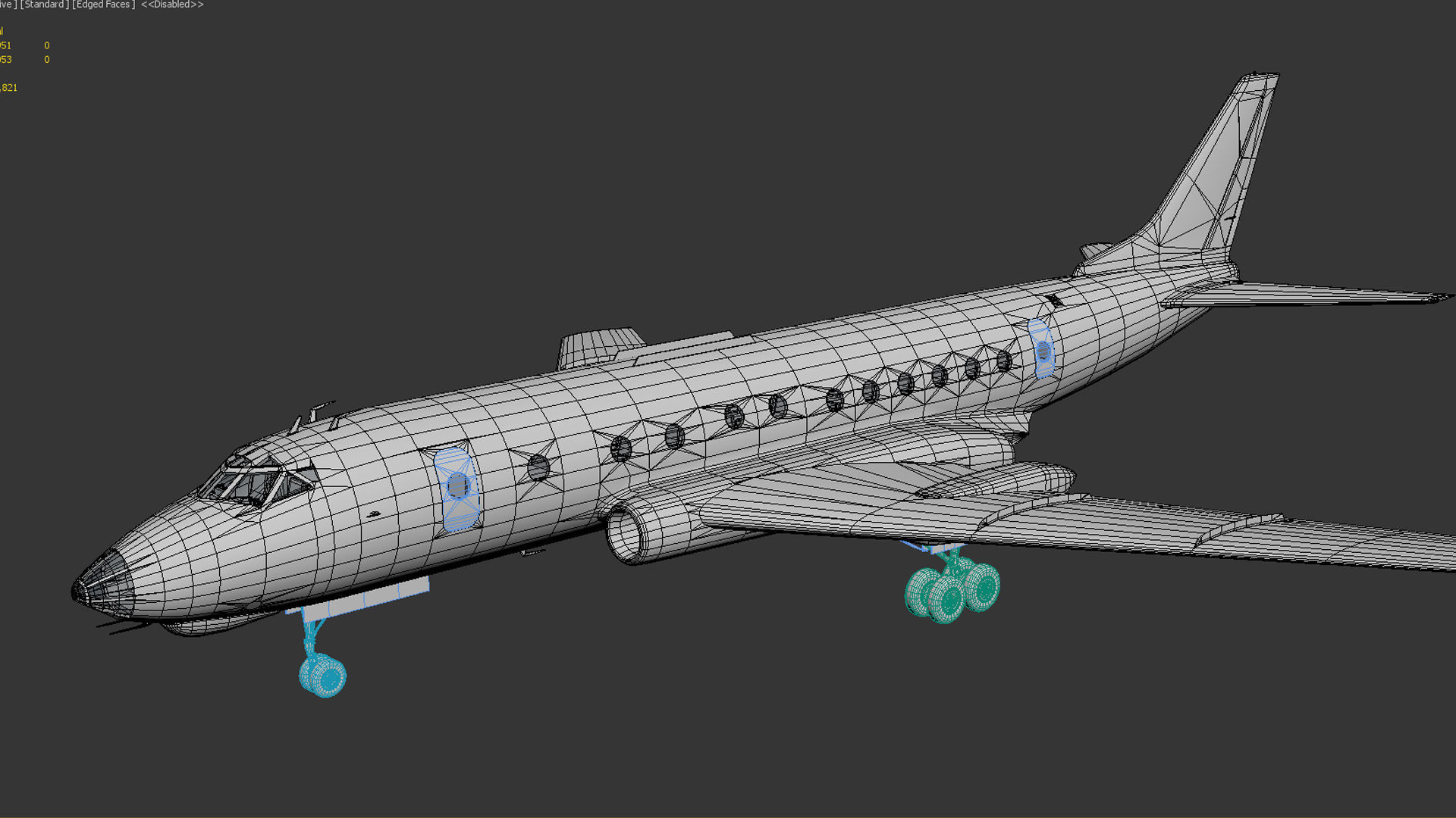 Tupolev Tu-124 3D model_13